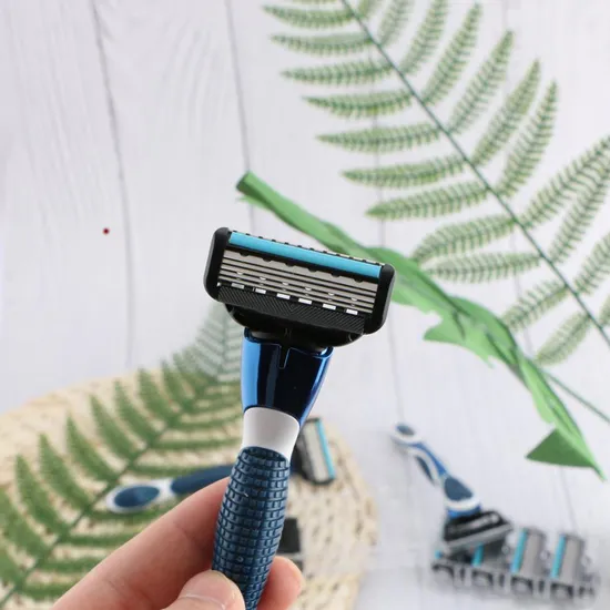 Rts 5 Blade Refreshment Shave Razor Metal Handle Men′s Face Shaving Razor System Razor 