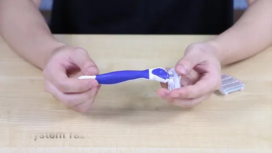 D631L Wholesale Price Six Blade Rubber Handle System Razor Women Leg Shaving Razor Haward Shavette Razor 