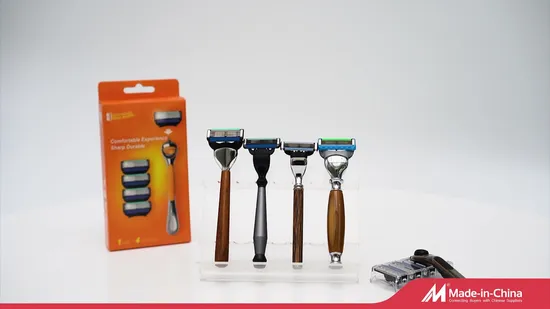 2024 Custom Metal Handle 6 Blade Razor High Quality System Razor Changeable Blade Razor 