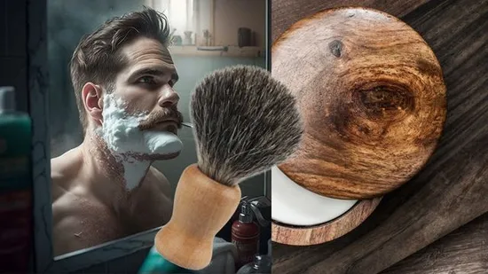 Metal Stand with Bow for Shaving Brush 