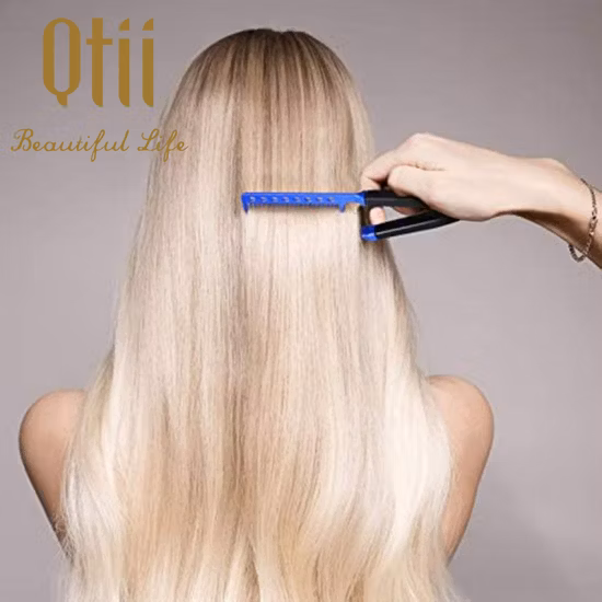 DIY Salon V Shaped Easy Heat Resistance Flat Iron Comb Styling Hair Straightening Dressing Tool
