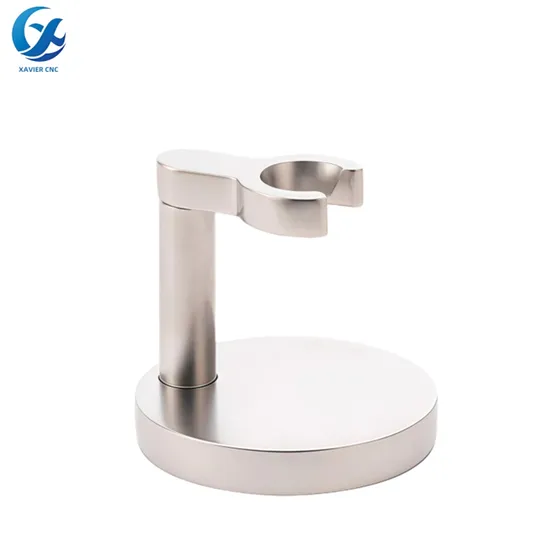 Personalized Custom CNC Machined Metal Razor Stand for Precision Grooming 