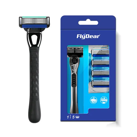 6 Blade Stainless Steel Blade Heavy Safety Razor Disposable Men Razor 