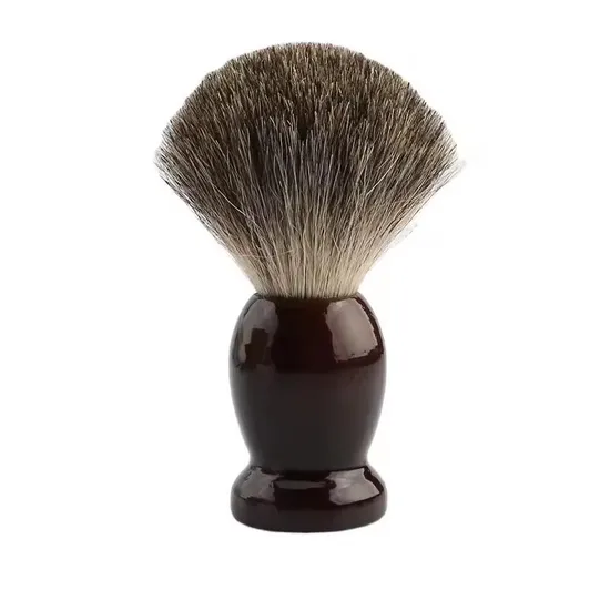 100% Pure Badger Shaving Brush Black Wooden Beard Brush High End Salon Shave Brush 