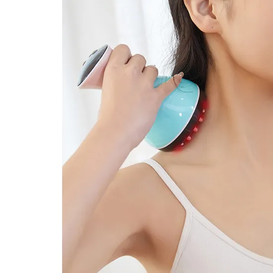 Electric Heating Face Massager Tool Neck Guasha Micro Current Scraping Board Face Lifting 