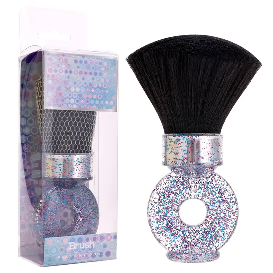 Wholesale Factory Hairdressing Soft Shaving Beard Salon Hair Cutting Fan Barber Neck Brush Hair Clearing Neck Duster Brushes 