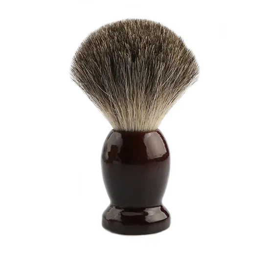 D812 Professional Hair Salon Tool with Badger Hair for Barber Use Natural Wood Handle Shaving Brush 