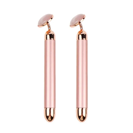 24K Golden Jade Beauty Bar Face Lifting Slimming Helper Electric Roller Massage Stick Face Skin Care Tools 