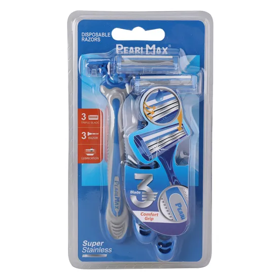 New Products Superior Quality Professional Custom Straight Triple Blade Razor 