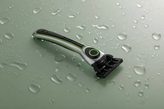 Bamboo Handle Six Blade Open Back System Razor 