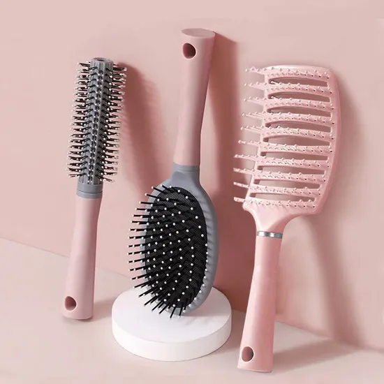 3PCS Hair Brush Styling Set Salon Cushion Scalp Massager Gift Kit Detangling Hair Brushes Set Hair Style Tools 